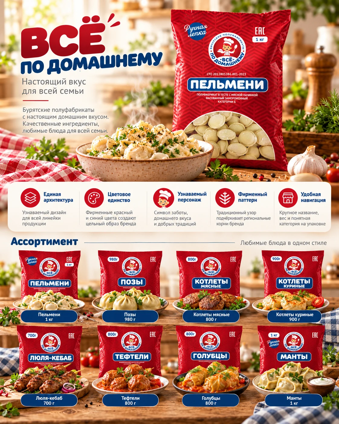 Всё по-домашнему — ассортимент