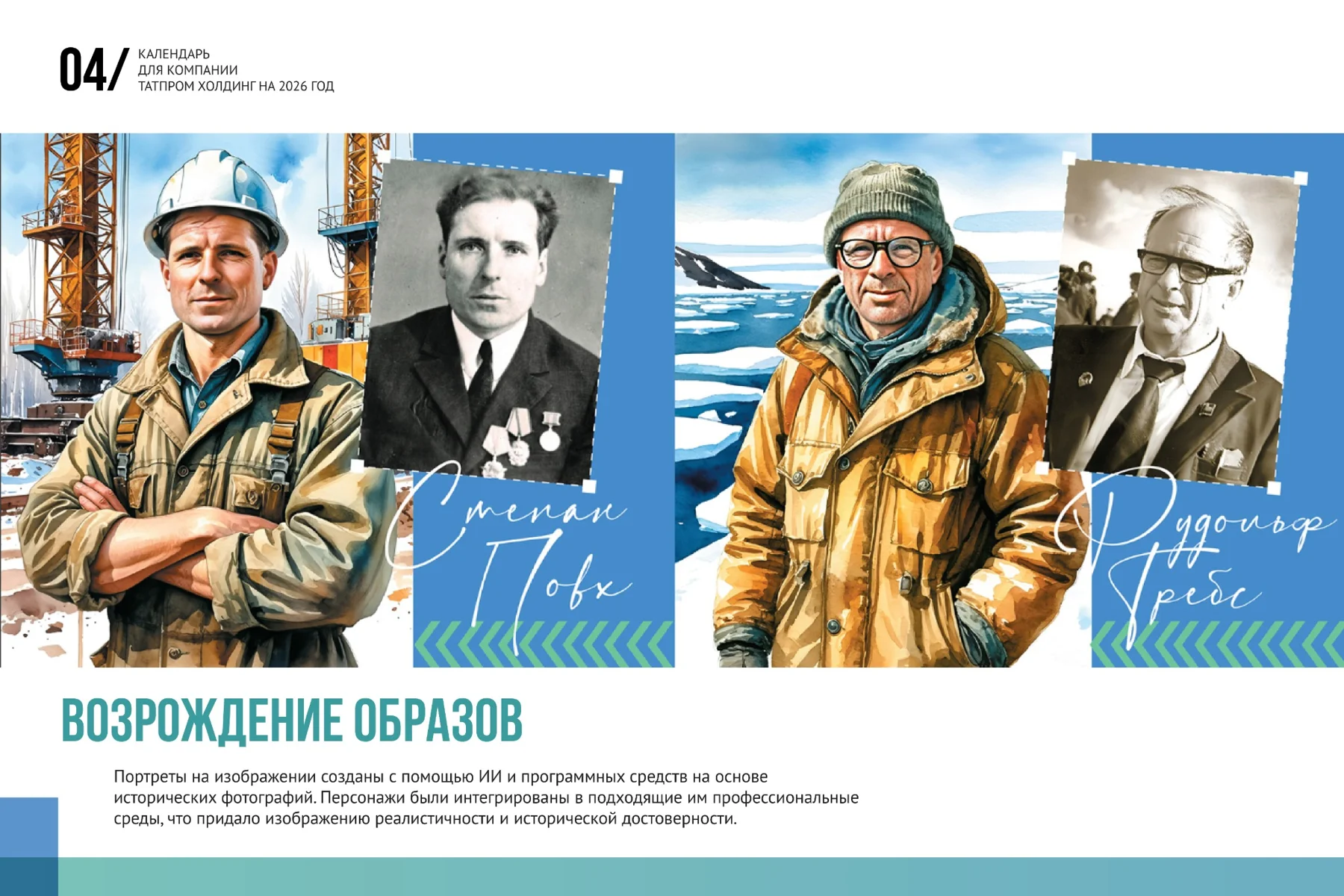 Сопоставление исторических фотографий с иллюстративными портретами
